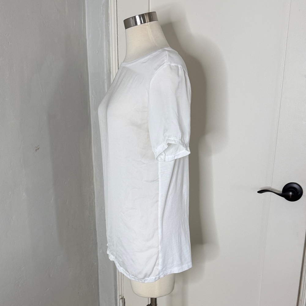 Zara Pure White Short Sleeve Top - Picture 4 of 5
